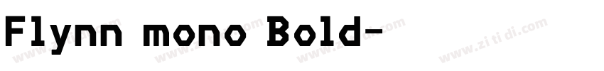Flynn mono Bold字体转换